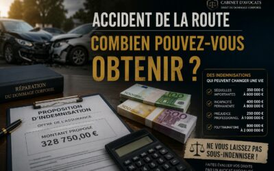Combien pouvez-vous obtenir après un accident de la route ?