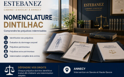Nomenclature Dintilhac : comprendre les préjudices indemnisables après un accident